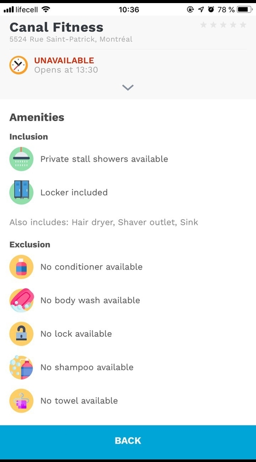 Cycle Showers PWA screenshot 3